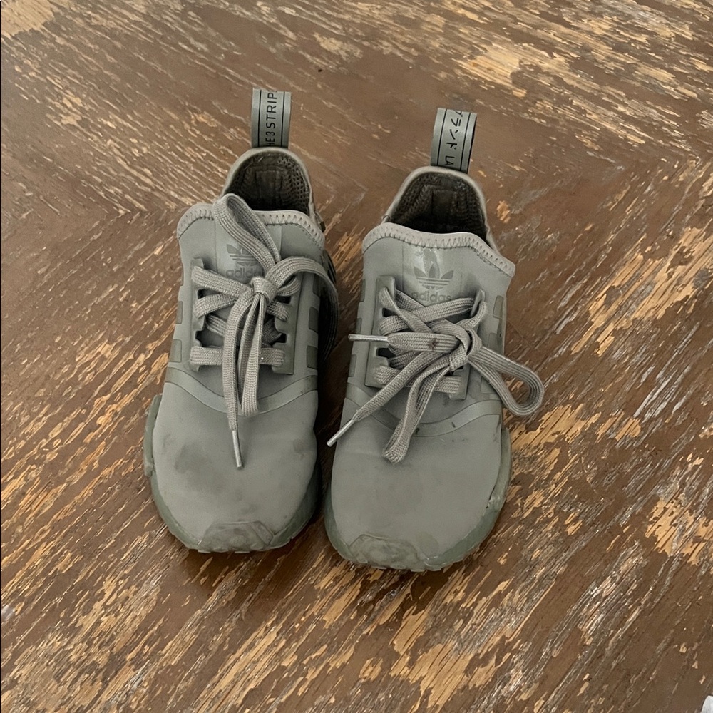 adidas Kids Gray Lace-Up Sneakers